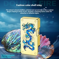 Vente en gros de briquet en métal à détection intelligente personnalisable coupe-vent double commande vocale multi-mode coque de couleur d'allumage