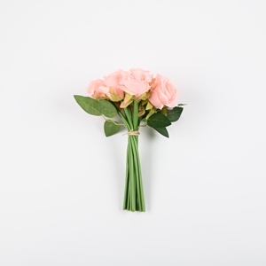 Hoa Hồng Hoa Bán Buôn Số Lượng Lớn Giá Rẻ Chi Nhánh Cao 7Cm Màu Đỏ Hoa Lụa Nhân Tạo Nhung Hoa Hồng Cho Trang Trí - Product Image 5