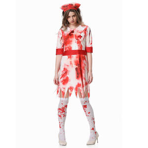 Costume d'Halloween 2026 pour femme : Infirmière Zombie Sanglante – Tenue de Cosplay <span class=keywords><strong>Horreur</strong></span> pour Fête Déguisée - Product Image 6