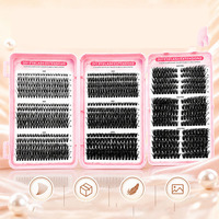 Extensions de cils DIY en gros 30D 40D 60D 80D 100D, cils en grappe, faux cils individuels segmentés, livre de cils de longueurs mixtes