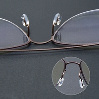 Coussinets nasaux en silicone en forme de coeur Accessoires clés pour lunettes confortables Emballage de qualité supérieure