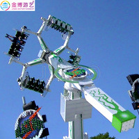Spin attraction foraine frisson extrême voyage dans l'espace haut adulte parc d'attractions équipement de tour out door top fair ride spin
