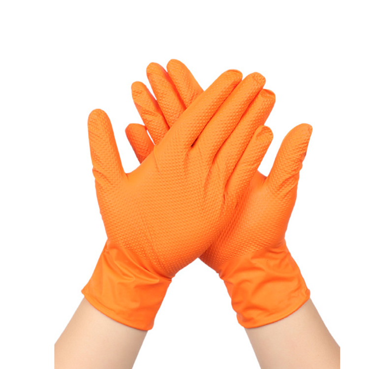 8g Diamond Nitrile Gloves Kitchen Protective Nitrle Gloves for Industrial Automobile Repair