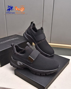 2025 Amani hommes classique chaussures basses respirant fond épais maille supérieure sans lacet baskets décontractées course en cuir véritable - Product Image 1