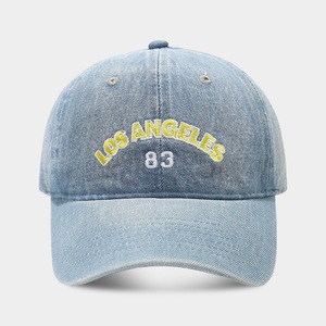 Cappellino da Baseball Unisex Stile Vintage Europeo e Americano in Denim Lavato con Ricamo e Cinturino Regolabile Stile Retrò Britannico Quattro - Product Image 6