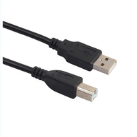 Câble USB 2.0 de 1,5 m noir/gris AM vers BM pour la transmission de signal vers imprimantes, scanners, écouteurs