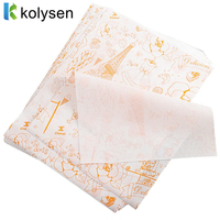 Papier sulfurisé imprimé sur mesure pour sandwich Hamburger Deli utiliser des feuilles enduites de cire manufacturée pour l'emballage de gâteau