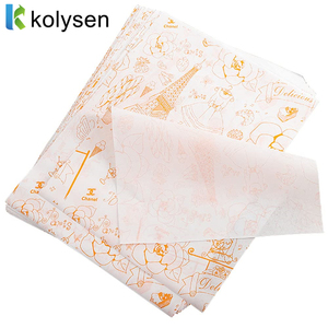 Tùy chỉnh in không thấm mỡ Giấy nướng cho bánh sandwich Hamburger Deli sử dụng sản xuất sáp tráng Sheets đối với bánh bao bì - Product Image 3