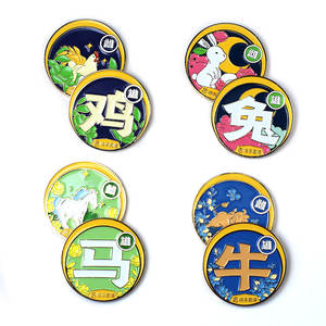 Werbe-Souvenirs Gedenkmünzen aus Metall können doppelseitig bedruckte Goldmünzen angepasst werden - Product Image 2