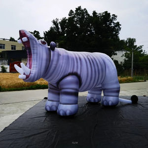 Animal gonflable personnalisé Hippopotame de dessin animé gonflable - Product Image 2