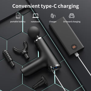 Yixuan corps masseur épaule dos cou Relaxation musculaire Mini pistolet de <span class=keywords><strong>Massage</strong></span> de poche avec chargeur de Type C - Product Image 6