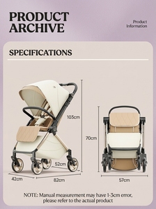 Cochecito de Bebé Convertible con Asiento Reversible, Plegable, con Ruedas Amortiguadoras y Cesta de Almacenamiento Z8 - Product Image 5