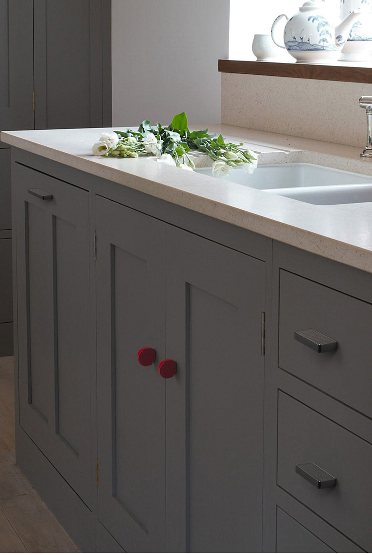 EADER Kitchen handle gray light luxury zinc alloy modern simple cabinet drawer handle