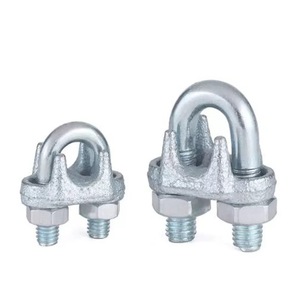 Clips de cuerda de alambre maleable tipo EE. UU. De alta calidad DIN741 Eslingas de elevación de zinc galvanizado Bolsa embalada - Product Image 4