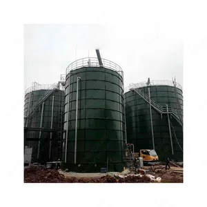 Wholesale 1000m3 factory direct sale glass welded steel fuel oil storage tank biogas digester system