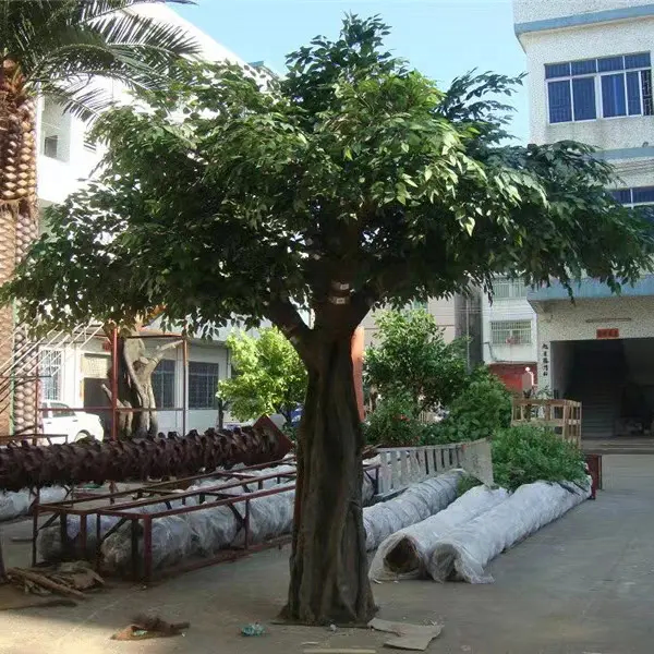 Indoor Outdoor House Office Garden Decoration Plastic Large Evergreen Tree Fake Artificial Ficus Plant Big Banyan Tree