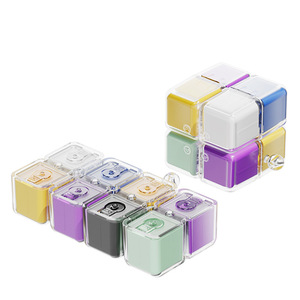 Nuevo Organizador de Pastillas Semanal en Forma de Cubo, Estuche Portátil <span class=keywords><strong>para</strong></span> Pastillas de 7 Días con Compartimentos Sellados, a Prueba de Fugas <span class=keywords><strong>para</strong></span> Viajes, Almacenamiento Diario de Medicamentos - Product Image 5