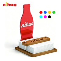 NIHAO B2B Distributeur de serviettes en bois pour table, idéal pour l'hôtellerie, les restaurants et les cafés