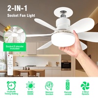Ventilateur de plafond en cristal 40W pour salon, simple, amovible, en forme de fleur, avec pales de ventilateur colorées, prise électrique américaine