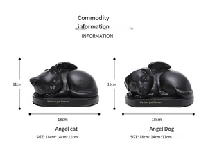 Guci hewan peliharaan Resin elegan desain kucing malaikat/anjing kenang-kenangan kenangan indah untuk abu hewan kesayangan upeti sempurna - Product Image 6