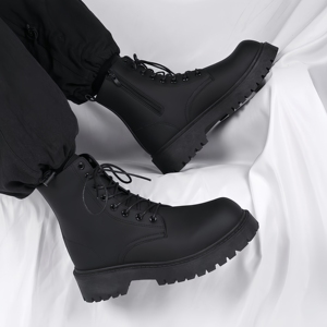 Men's New Leather Thick Sole Black Outdoor High Cut Thick Sole Anti slip 2026 Short <b>Boots</b> Fashionable Men's Shoes - Product Image 3