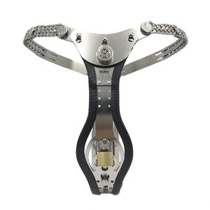 نموذج جديد من ألعاب الجنس للإمبرز الأسود ، حزام العفة للرجال ، قفل عفة ، سروال العفة ، قفل حزام معدني - Product Image 2