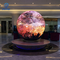 Stock de Fábrica 360 °   Pantalla LED Esférica Personalizada, Pantalla LED de Globo con Diámetro a Medida para Centros Comerciales, Exposiciones, Museos de Ciencia