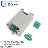 Transducteur de tension CC Hall QNHV2 100V 200V 300V 500V 1000V Sortie 4-20mA 5v 10v Transformateur de courant Capteur de tension CC 4 20mA