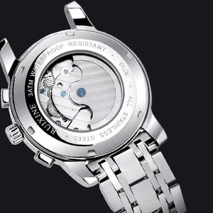 Reloj de Hombre Drioshipping con Cristal de Zafiro, Movimiento Mecánico Totalmente Automático, Resistente al Agua 50M, Relojes de Pulsera de Acero Inoxidable Personalizados - Product Image 6