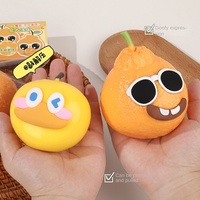 Jouet à presser en TPR souple de grande taille en forme de fruit, à récupération lente, anti-stress, pour les 8 ans et plus