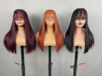 Wig Lace Closure 2X6 Rambut Manusia Vietnam Lurus Alami Berbagai Pilihan Warna Dapat Disesuaikan untuk Wanita Kulit Hitam