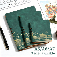 Carnet de voyage et agenda professionnel en cuir PU à couverture rigide, avec logo personnalisé estampé à chaud, formats A5, A6, A7, 100 feuilles – Vente en gros