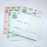 ZEROCARD Impresión Personalizada Papel NCR sin Carbón de 3 Capas para Recibos, Facturas, Libretas de Notas, Albaranes y Libretas de Facturas NCR