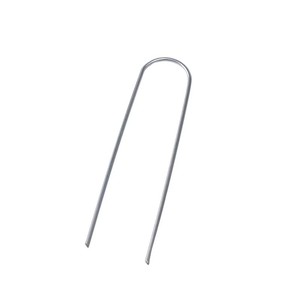 Agrafes de fixation galvanisées pour aménagement paysager, 6 pouces, 3 mm, en forme de U, pour gazon artificiel et toile de paillage anti-mauvaises herbes - Product Image 1