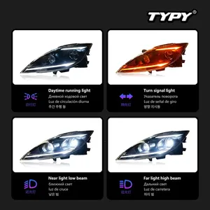 ไฟหน้าโปรเจคเตอร์ LED แบบเรียงลำดับ สำหรับ Mazda 6 GJ ปี 2009-2016 พร้อมไฟ DRL และไฟเลี้ยว ชุดอัพเกรดแบบเสียบปลั๊กใช้งานได้ทันที - Product Image 3