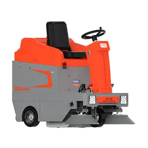 Flexible Operation Professional Automatic Floor Cleaning Sweeper Ride On Floor Sweeper