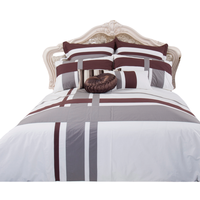 Parure de Lit de Luxe en Coton pour Hôtels et Maisons, Taille King, Housse de Couette et Couette Imprimées Modernes, Drap Housse Écologique, Vente en Gros