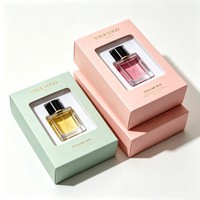 Boîte de parfum personnalisée en gros avec fenêtre, emballage cadeau de luxe pour cosmétiques et parfums, boîte rigide en papier pour flacon de parfum