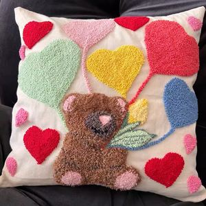 Tùy Chỉnh Handmade Đấm Kim Ném Gối Thêu Đệm Tự Làm Chất Liệu Gói Len Sang Trọng Tufting Ném Gối - Product Image 6