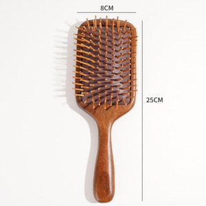 サンダルウッドヘアコーム手持ちスカルプマッサージブラシカスタムロゴサロン用 - Product Image 3