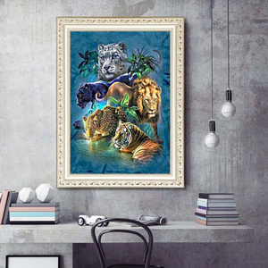 5D bricolage diamant peintures pleine perceuse broderie <span class=keywords><strong>dessin</strong></span> de conception animale pour la décoration de la maison - Product Image 5