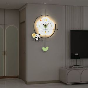 40X60CM nuevo reloj de pared colgante personalizable <span class=keywords><strong>pintura</strong></span> de cristal precio de fábrica silencioso flor decoración del hogar reloj Dropshipping DDP - Product Image 1