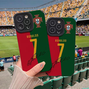 หมายเลข7เคสโทรศัพท์3D ทีมฟุตบอลสำหรับ iPhone 11 PRO MAX 12 13 14 15 16 PLUS วัสดุ PC ป้องกันการกระแทก - Product Image 1