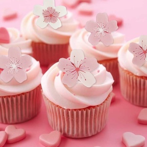 Wafer ESTICK a forma di fiore di ciliegio, 70 pezzi, ecologici, per decorazioni di torte e dessert, adatti al forno, per uso alimentare - Product Image 3