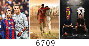 Poster bóng đá 3D lenticular <span class=keywords><strong>32</strong></span> mẫu cầu thủ thể thao 30x40cm - Product Image 3