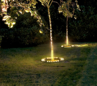 Projecteur LED pour arbres, lumières décoratives d'ambiance pour hôtels et fêtes, étanches IP65, pour extérieur, parcs, lumières circulaires pour palmiers et arbres