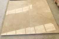 Grande dalle de marbre beige Crema Marfil naturel, polie, moderne, imperméable, pour les projets de construction à grande échelle