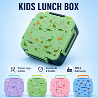 Boîte à lunch pour enfants, boîte à bento portable, compartiment anti-fuite, récipient alimentaire, grande capacité, boîte à repas scolaire pour enfants