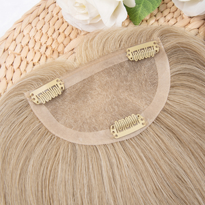 ท็อปเปอร์ผมแท้จากรัสเซีย ฐานลูกไม้ 3*5 นิ้ว พร้อมหน้าม้า 100% แท้ ดูเป็นธรรมชาติ - Product Image 2