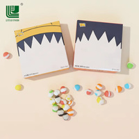 Approvisionnement direct usine, vente en gros OEM, boîte surprise de bonbons en blocs multicolores saveur fruitée sucrée lyophilisée, préférée des enfants, avec glaçage au caramel